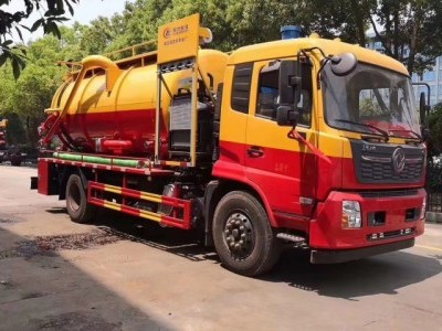 國六大型東風天錦帶副發清洗吸污車13方圖片