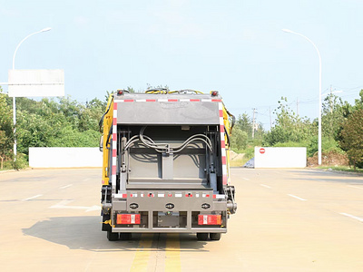 國六藍牌壓縮垃圾車圖片